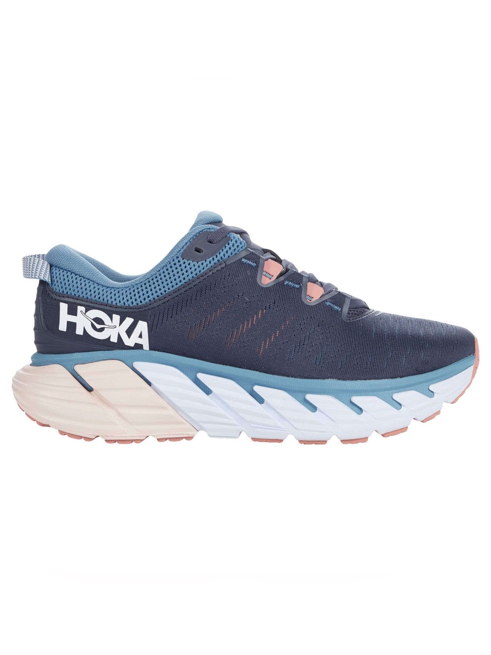HOKA Gaviota 3 Women’s Running Shoes Navy Blue Coral Sneakers 9.5